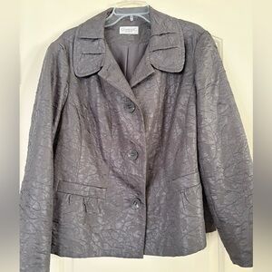 ConradC Woman Grey Textured Jacket Size XL NWOT